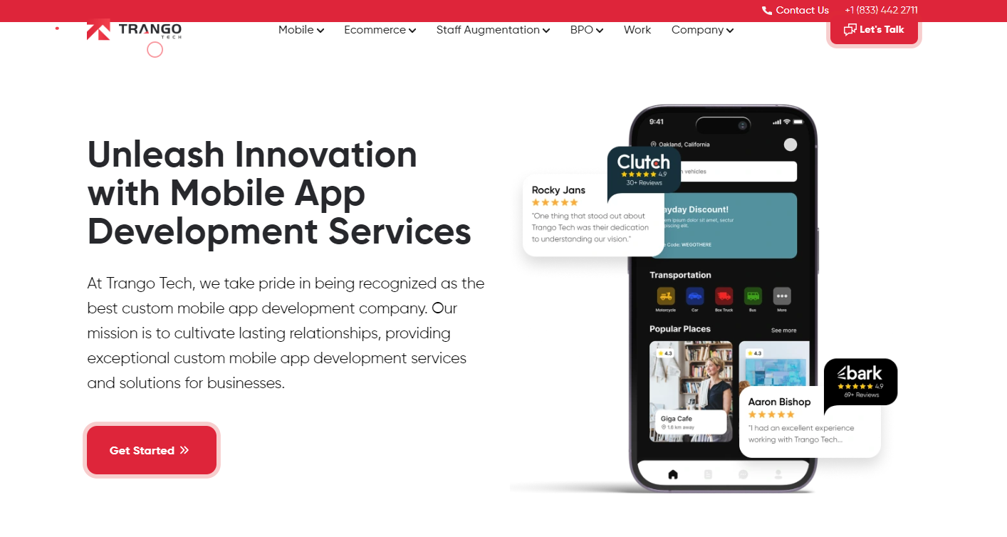 Mobile App Development Company In Dubai UAE - Trango Tech